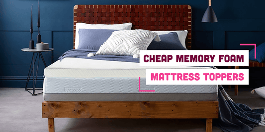 Bed in bedroom with text