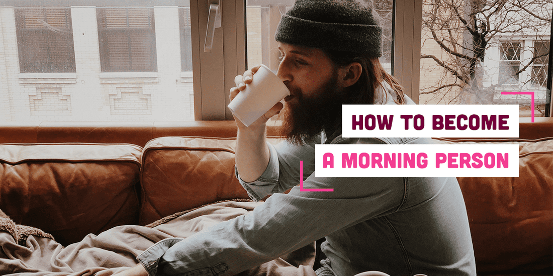 Man drinking coffee in the morning